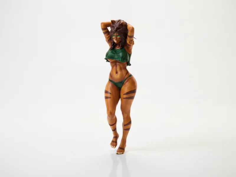 Jungle Babe Female Figure Statue 3D Printable