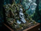 Kneeling Sylvan Elf: Fantasy Miniature-0