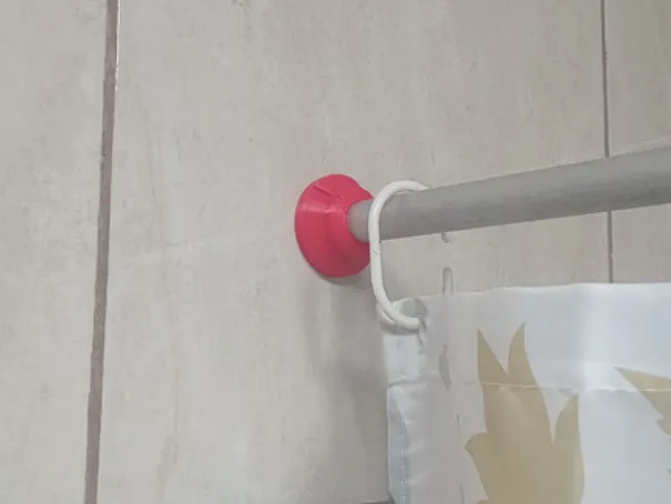 Soporte para barral porta Cortina (con tornillo)