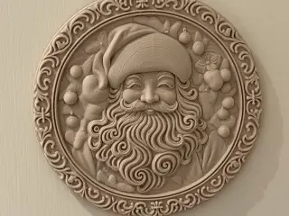 Santa Ornament Plate