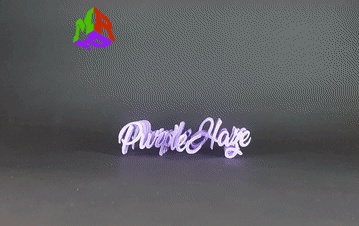 Text Flip - Purple Haze