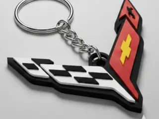 Corvette c8  logo keychain