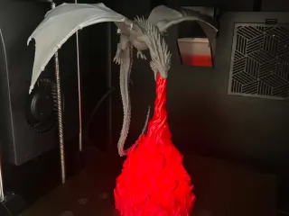 Fire Breathing Dragon Lamp