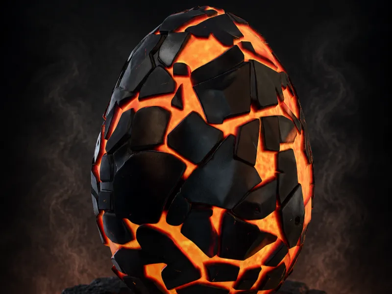 Black Lava Egg