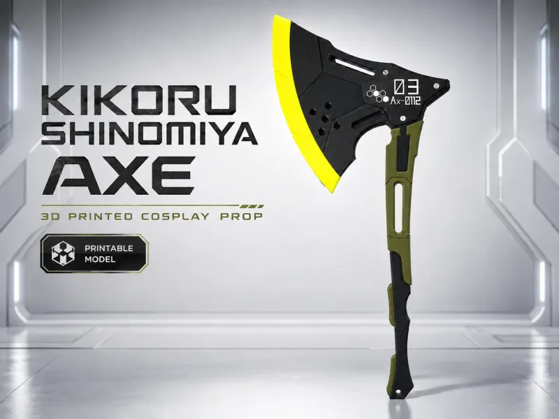 Kikoru Shinomiya Axe – 3D Printed Cosplay Prop