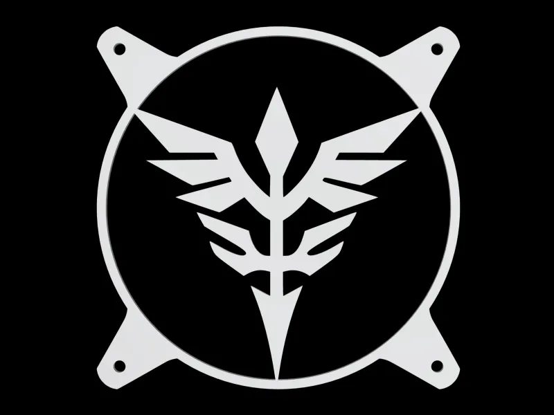 GUNDAM - Custom 120mm Fan Grill Face Plate Cover