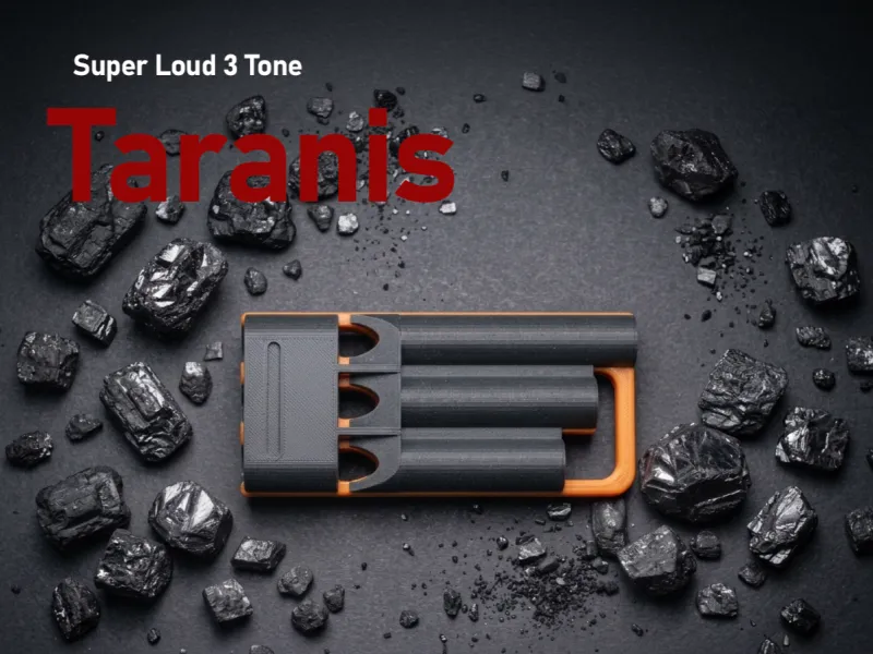 Apito Super Alto de 3 Tons - TARANIS