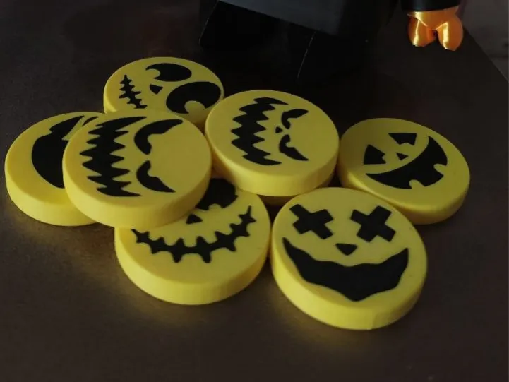 Emoji di zucca per decorazioni di Halloween
