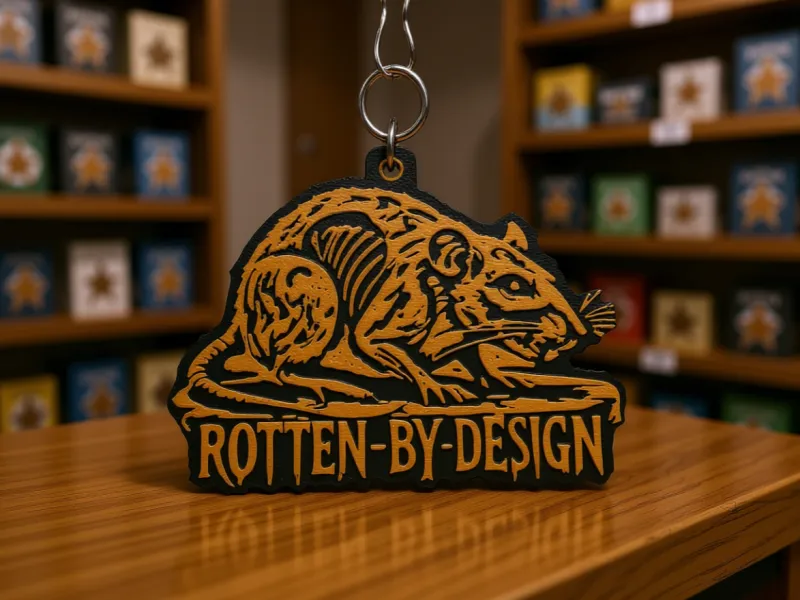 Rotten-By-Design - Logo Sleutelhanger