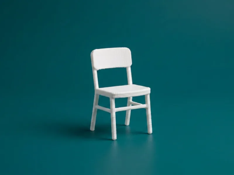 Dollhouse Miniature Chair 3D Model