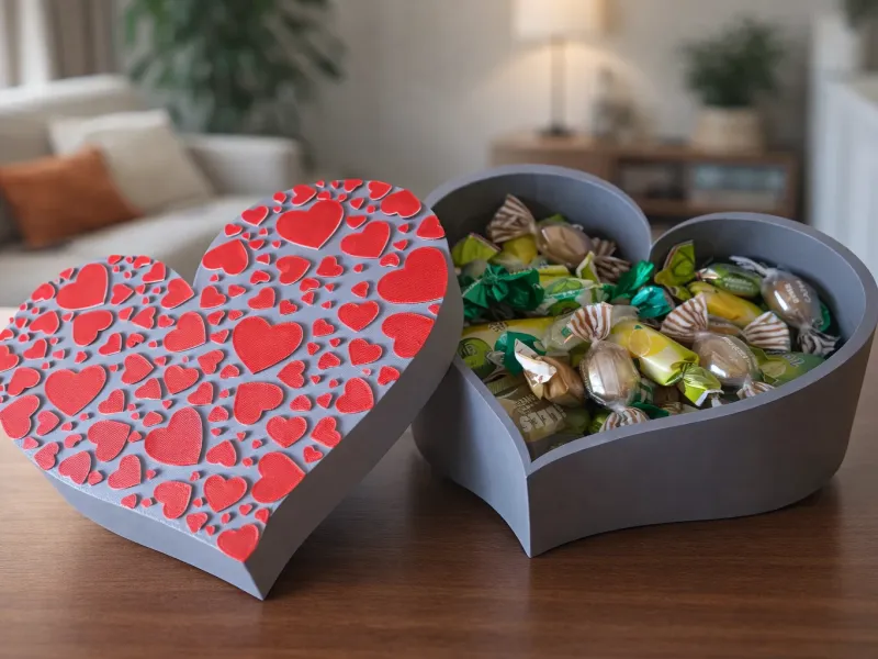 Heart Shaped Candy Box