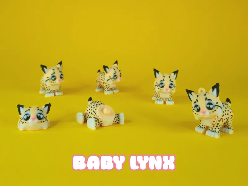 Flexi Baby Lynx No Supports STL + Commercial License