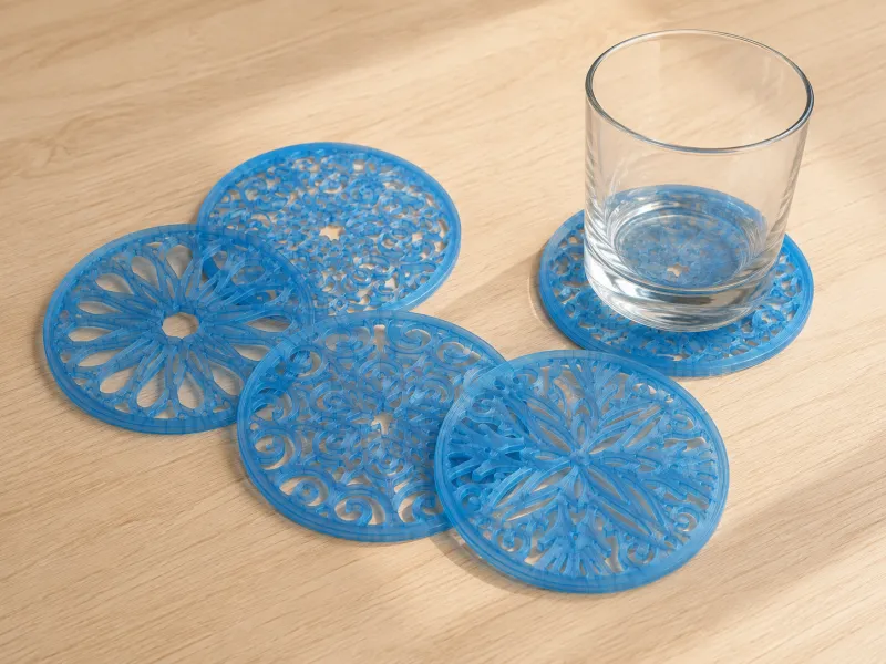 Traditional Openwork Coaster Set — 5 Designs — CC0 Spotlight