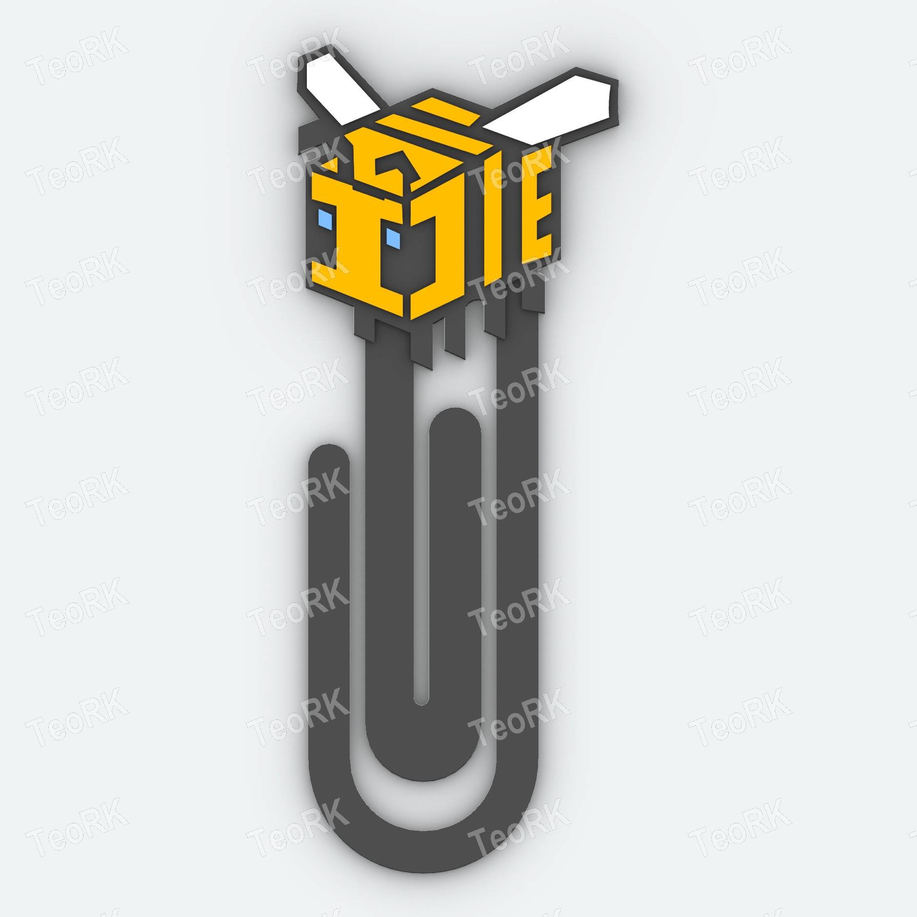 Paperclip MINECRAFT BEE - bookmark