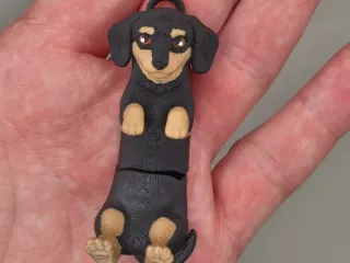 Dachshund Keychain – Articulated Flexi Cute Dog Toy