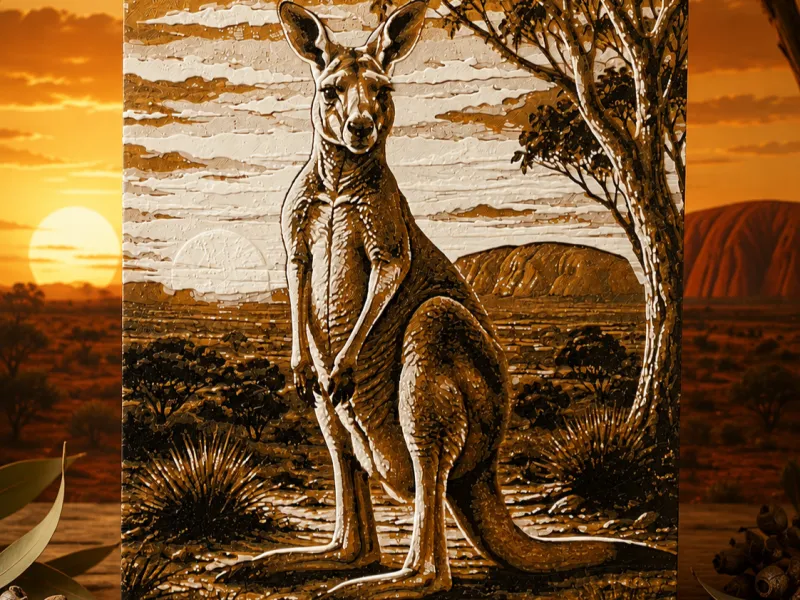 Geist Australiens: Roter Herz-Wächter 🦘 HueForge