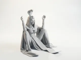 Sat Egyptian Princess Figurine 3D Printable