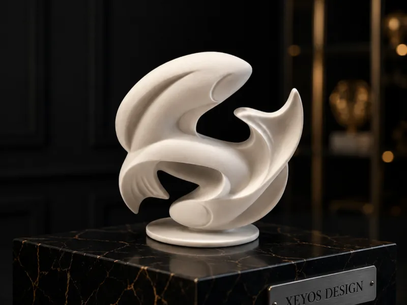 Abstract Zodiac Pisces Statue