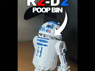 Starwars R2-D2 poop bin/chute