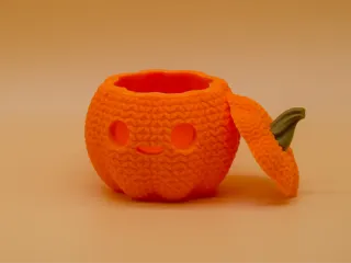 Handcrafted Pumpkin with Detachable Lid