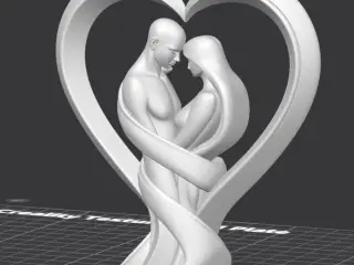 Valentine Minimalist Love Sculpture