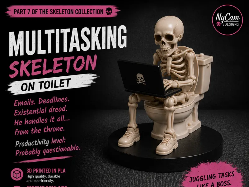 Skeleton on the Toilet, Multitasking, Halloween Special part
