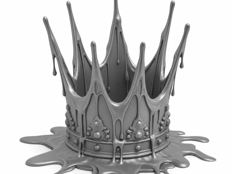 Liquid metal crown