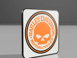 Harley-Davidson Skull bar/man cave light