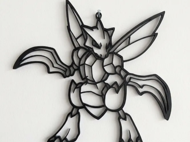 Scyther Pokemon Wall Art - Home Decor