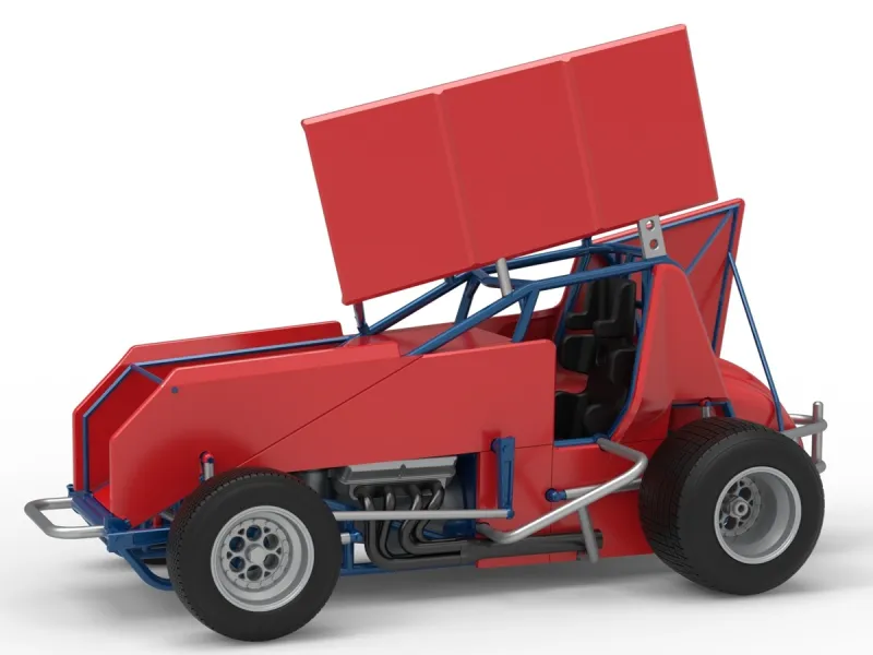 Winged Sprint car Version 2 Scale 1:25