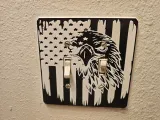 American Eagle Double Light Switch Cover-0