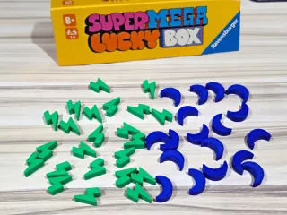 Moon & Lightning Bolt Game Pieces
