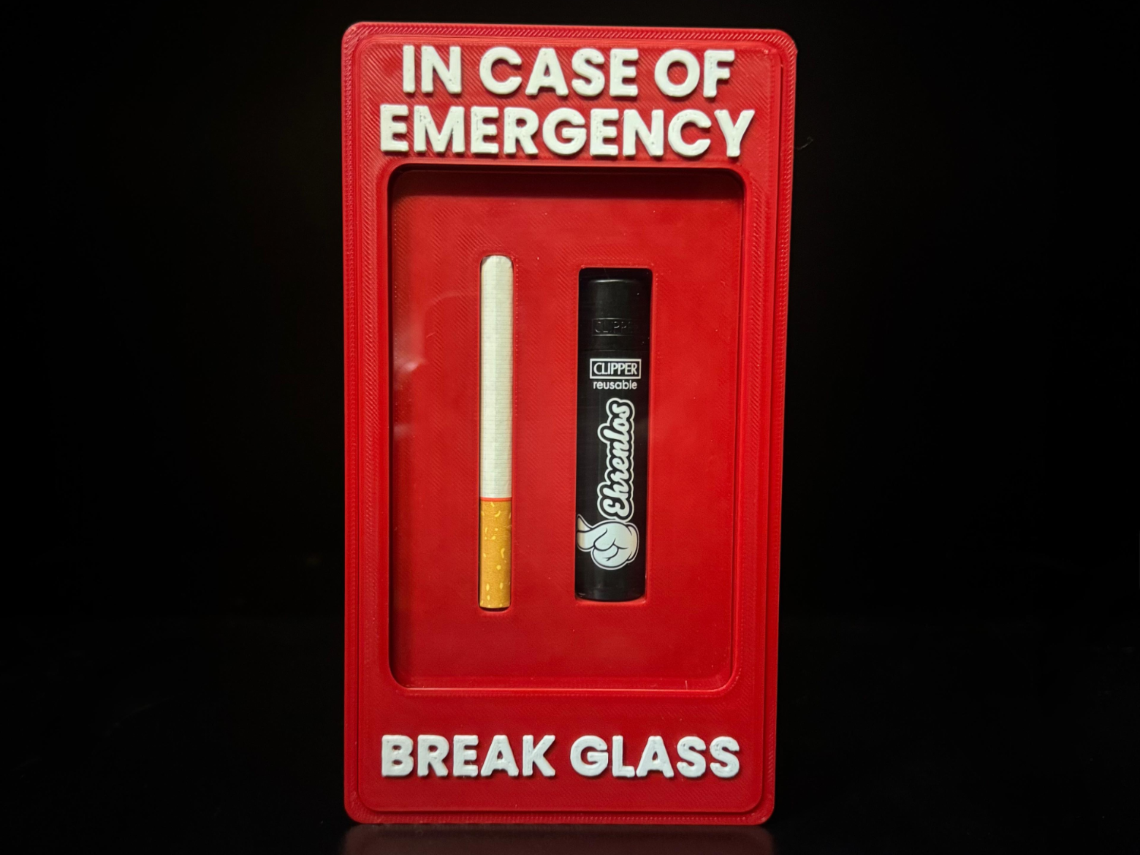3D Printer Files | 3MF File | In Case of Emergency: Cigarette & Lighter  Edition