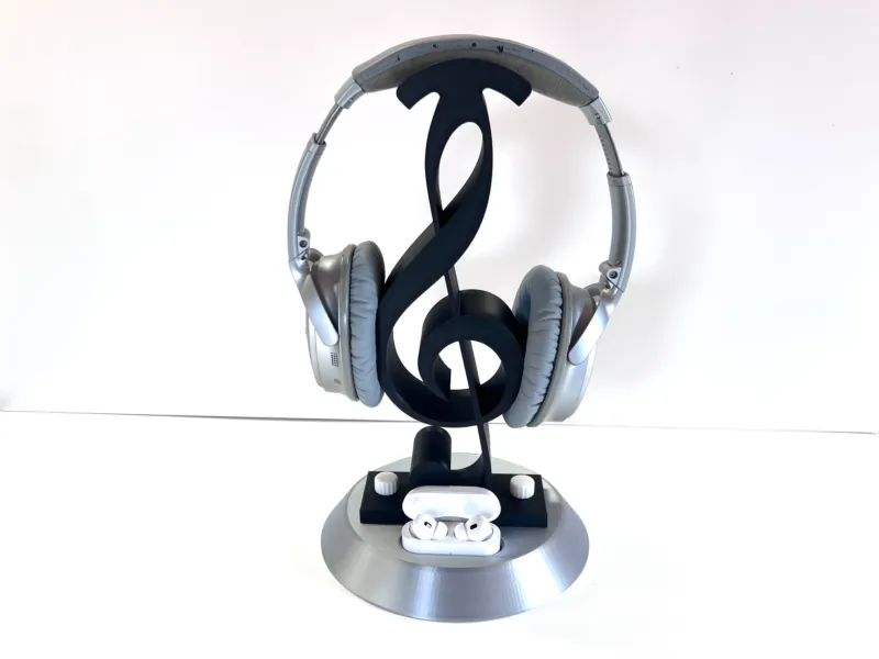 Clef headphone upright