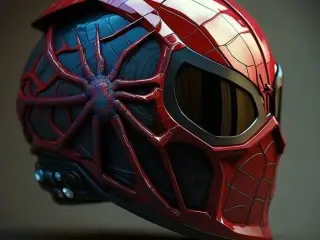CASCO SPIDERMAN FUTURISTA IA VIRAL