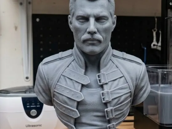Бюст Фредди Меркьюри STL Легенда Queen Скульптура для 3D-печати