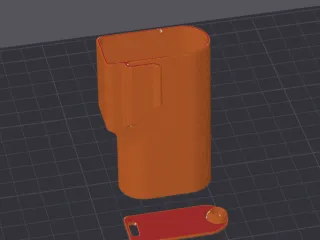 Battery case for FPV goggles