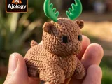 Cute Knitted Moose – STL & 3MF Files for 3D Printing-0