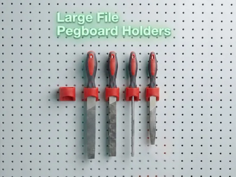 Large File Pegboard Holder