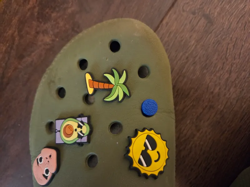 Base per Ciondoli Jibbit Croc Bianca FACILMENTE Personalizzabile