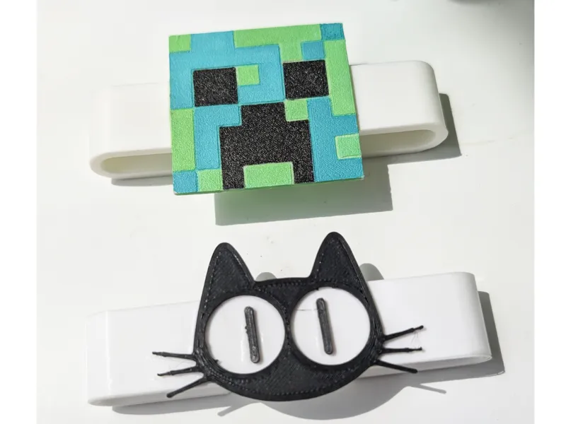 Set of decorative (Cat & Minecraft Curtain Tieback)