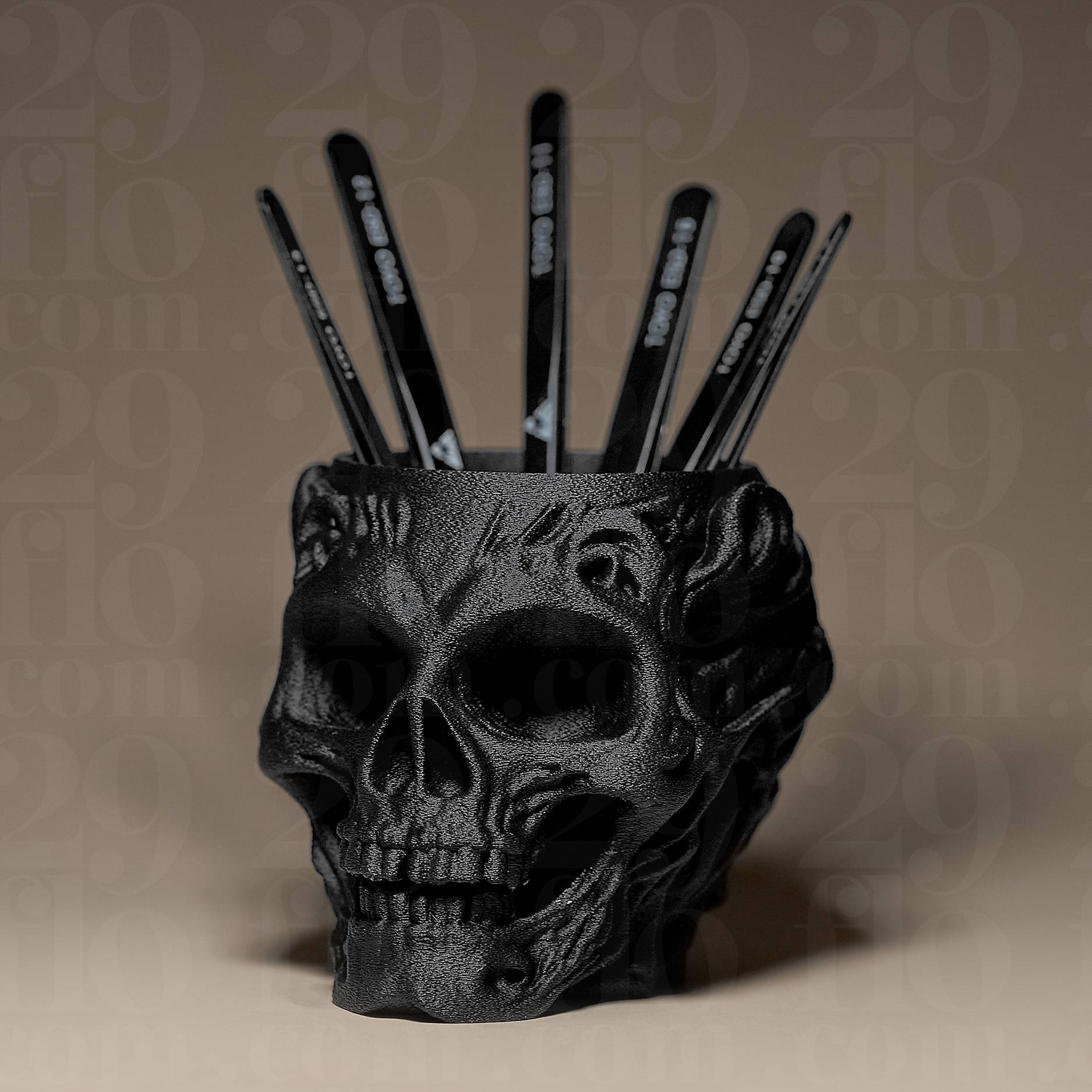 3D Printer Files | 3MF File | Skull Shaped Holder / Organizer