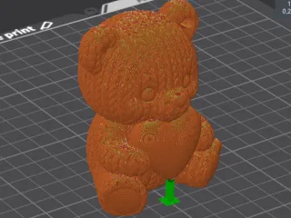 llavero teddy tejido