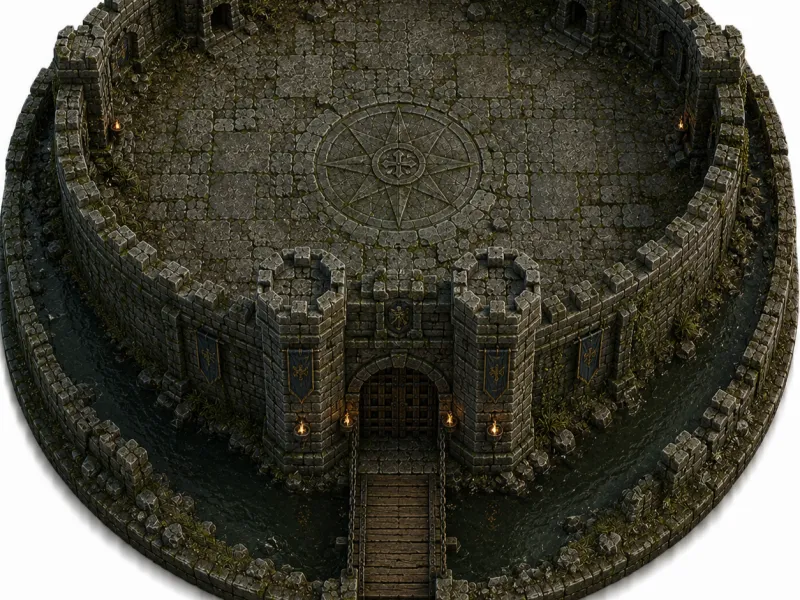 Medieval Castle Ruins Arena
