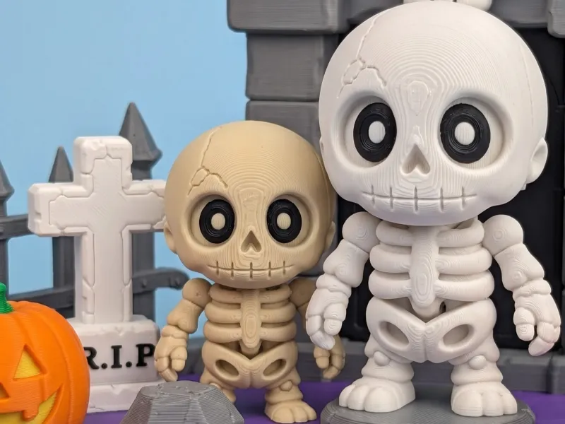 Halloween Skeleton Duo & Graveyard Playset