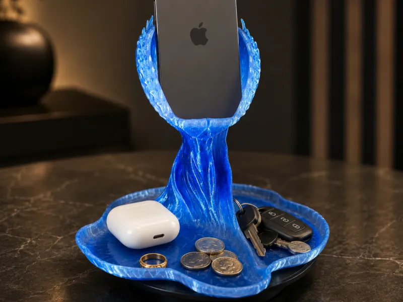 Suporte para Telefone e Bandeja para Objetos Vênus Papa-Moscas