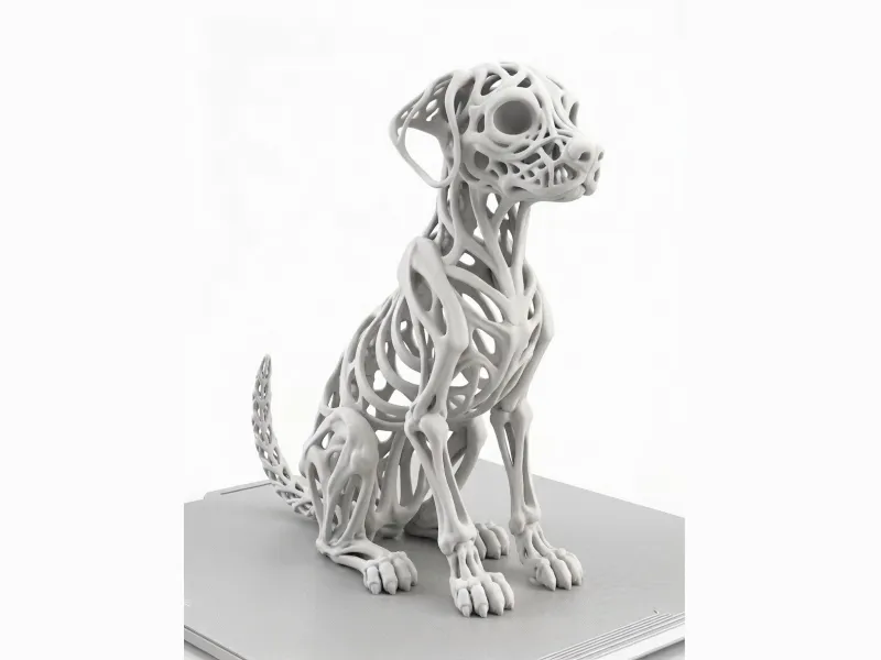 Voronoi Dog Statue
