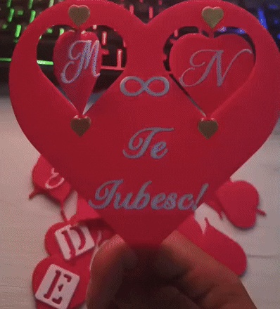 The Spinning Love Cake Topper