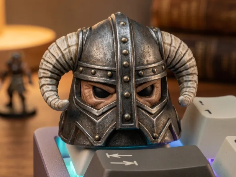 Skyrim Iron Helmet Keycap STL | Artisan Keyca