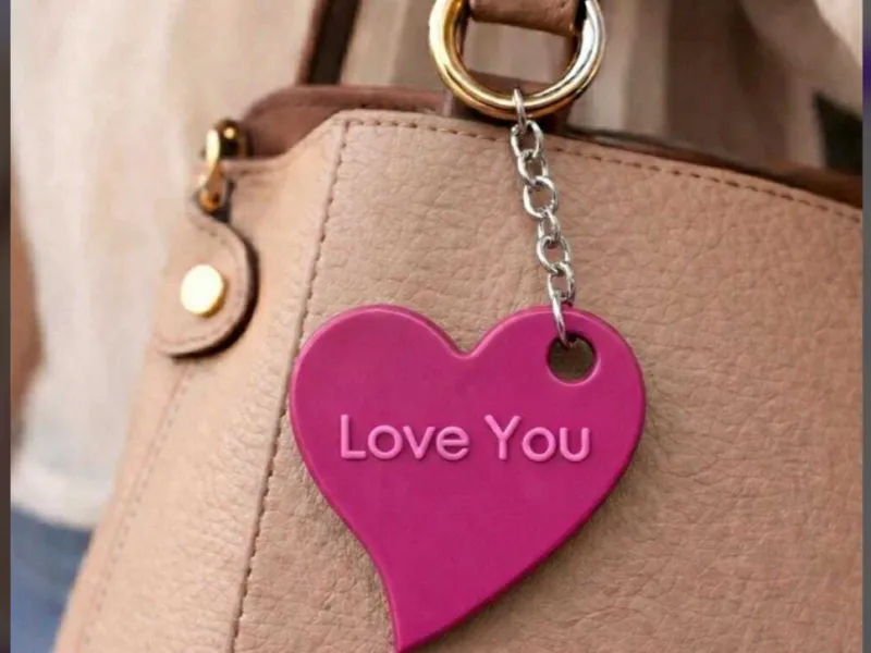 heart keychain